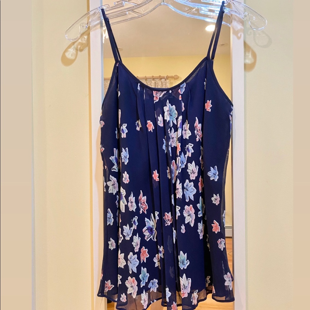 Club Monaco Silk Floral Top